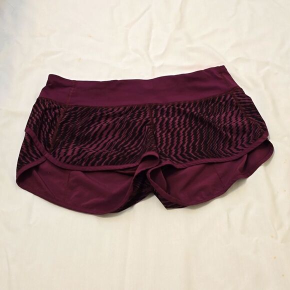 Lululemon Speed Up Short Maroon size 8 - Picture 1 of 10